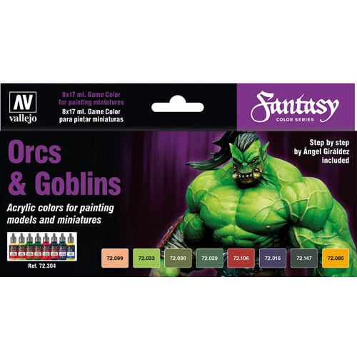 Vallejo Game Color Set: Orcs & Goblins 17ml (8) 3 Vallejo Game Color Set: Orcs & Goblins 17ml (8)