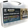 Vallejo Wizkids Premium Paint Set: Basic Starter Case -Wizards Toy Shop val80260 1