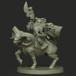 Armies & Heroes: Mounted Dwarf Thunderer (30mm Scale) (Preorder)